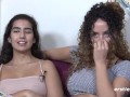 Lesbian Couple Play With a Double Dildo