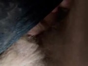 Wet hairy pussy gets fucked