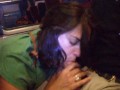 Amateur Hotwife sucks Bull's Big Cock in Public on Moving Train while Cuckold Films