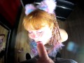 Eye Contact Blowjob With Fox Ears