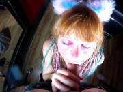 Eye Contact Blowjob With Fox Ears