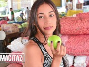 CARNEDELMERCADO - Skinny Latina Juanita Gomez Tries Porn And Ends Up Loving It