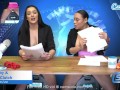 Camsoda - Lesbian MILF and Teen ride Sybian masturbate on air while reading the news