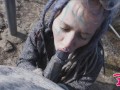 Tattoo Couple Get Catched While Having Sex On A Ruine - Pov, Split Tounge Bj, Punk, Goth