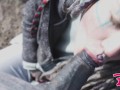 Tattoo Couple Get Catched While Having Sex On A Ruine - Pov, Split Tounge Bj, Punk, Goth