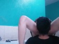 Pussy and clit licking, wet real orgasm