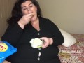 Feedee chips and dip stuffing for pregnant looking  ssbbw TEASER