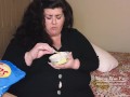 Feedee chips and dip stuffing for pregnant looking  ssbbw TEASER