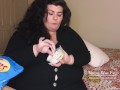 Feedee chips and dip stuffing for pregnant looking  ssbbw TEASER