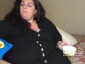 Feedee chips and dip stuffing for pregnant looking  ssbbw TEASER