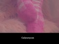 Cute socks and pussy play in a soft pink setting! 