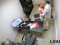 LOAN4K. Chick is desperate and the loan manager decides to fuck her