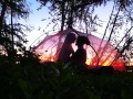 One of our first dates under the midnight sun in northern Sweden - RosenlundX