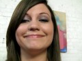 Barely legal Brandi Belle BEATS OFF BIG DICK for a FACE FULL of SPERM!