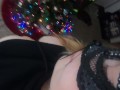 Curvy Teen Gets Her Ass Decorated For Christmas