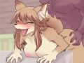 furry animation Doggystyle creampie