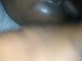 BIG BOOTY EBONY  SWAYING WET PUSSY ON CHOCOLATE DICK  SIDEWAYS FROM THE BACK!!!!!