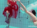 Watch sexiest girls swim naked in the pool
