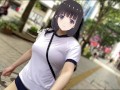 【Ｉカップ変態巨乳女子大生とうふ】ノーブラランニング・新宿歌舞伎町を体操着ブルマでセンター街を疾走したら最後はセキュリティーが現れて・・・💦