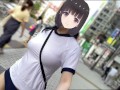 【Ｉカップ変態巨乳女子大生とうふ】ノーブラランニング・新宿歌舞伎町を体操着ブルマでセンター街を疾走したら最後はセキュリティーが現れて・・・💦