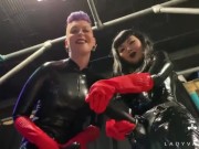 Trailer - Latex Dommes Invite You To Suck Their Huge Strap Ons