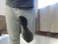 Pissing Pajama Pants before showing Nonstop