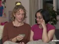 Lesbian Friends Play a Sexy Card Game