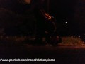 A slut's wife shamelessly drinks piss and cum in a public park