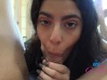 Super hot amateur babe babe creams having her pussy played with and sucks cock (Angel Gosta) POV GFE