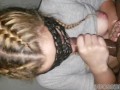 Pawg With Creamy Pussy Fucks BBC Doggystyle while wearing Braids