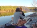Sex on a reindeer skin next to a forest lake - RosenlundX - 60fps