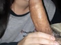 My stepniece gives me a blowjob