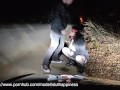 The wife a slut slave drinks my piss and sucks dick on a public road