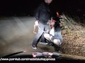 The wife a slut slave drinks my piss and sucks dick on a public road