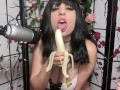 Sexy Sensual Banana Sucking ( Arilove ASMR )