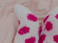 Feet play and teasing with light pink and bright pink socks! 