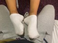 I let him SOAK my Dirty White Ankle Socks - SOCKJOB w/ HOT Ending 😈 (Stan Smith)