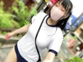 【Ｉカップ変態女子大生とうふ】ノーブラランニング渋谷で体操着ブルマでセンター街を疾走・後編💖