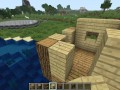 How to build a small (fishermans) house on water in Minecraft