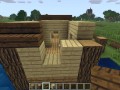 How to build a small (fishermans) house on water in Minecraft