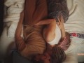 Amateur couple simultaneous orgasm while watching movie