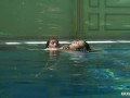 Watch Stefanie Moon and Vyvan Hill underwater