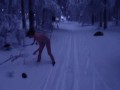 public nude skiing including blow job with a man on ski