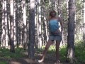 Spunky Blonde Teen Plays with Herself in the Forest