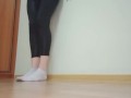 Your classmate takes off sweaty socks with dirty talk