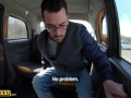 Female Fake Taxi Female driver takes passengers cum in her mouth