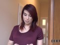 DEBT4k. Pregnant debtor has no choice but to take cock in tight pussy