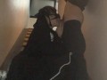 【野外フェラ】地雷系素人カップルがマンションの階段で主観フェラ抜き Outdoor blowjob amateur couple blowjob on the stairs of their apt