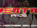 Hentai Pros - Naked Except For Her Lacy White Panties, This Sexy Blonde Gives An Oily Footjob