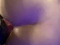POV of a Chubby Girl Fucking His Ass and Making Him Take the Huge Knot of Her Dildo Over and Over